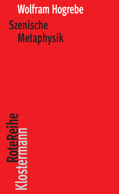 Cover of book: Szenische Metaphysik