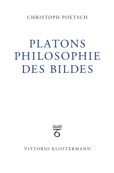Cover des Buchs: Platons Philosophie des Bildes