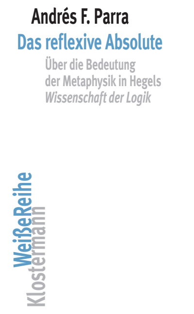 Cover of book: Das reflexive Absolute