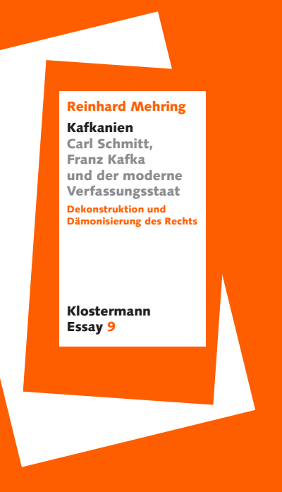 Cover des Buchs: "Kafkanien". Carl Schmitt, Franz Kafka und der moderne Verfassungsstaat