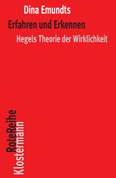 Cover of book: Erfahren und Erkennen