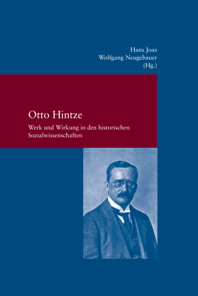 Cover of book: Otto Hintze