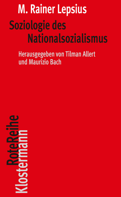 Cover des Buchs: Soziologie des Nationalsozialismus