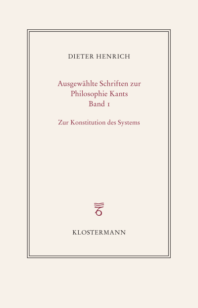 Cover of book: Ausgewählte Schriften zur Philosophie Kants