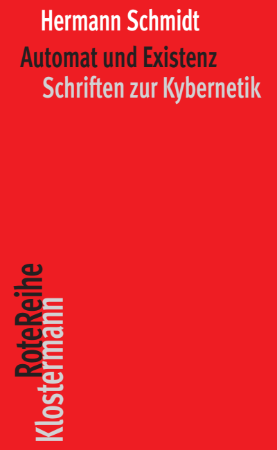 Cover of book: Automat und Existenz