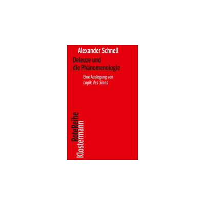Cover of book: Deleuze und die Phänomenologie