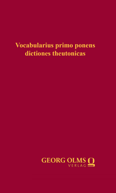 Cover des Buchs: Vocabularius primo ponens dictiones theutonicas (1515)