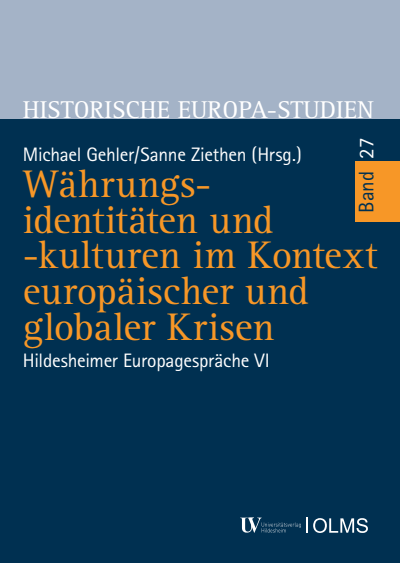 Cover des Buchs: Währungsidentitäten und -kulturen im Kontext europäischer und globaler Krisen
