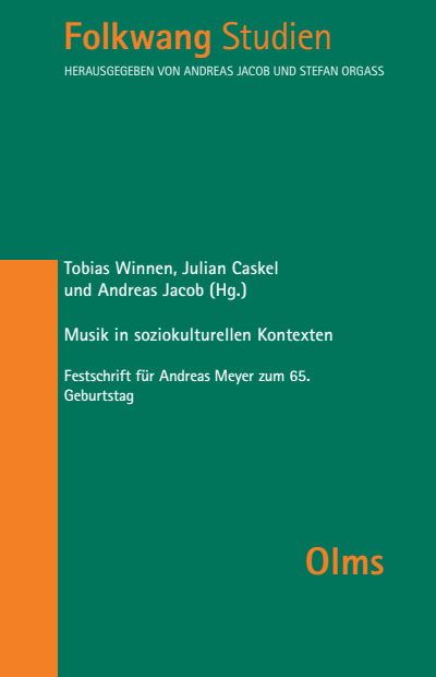 Cover of book: Musik in soziokulturellen Kontexten