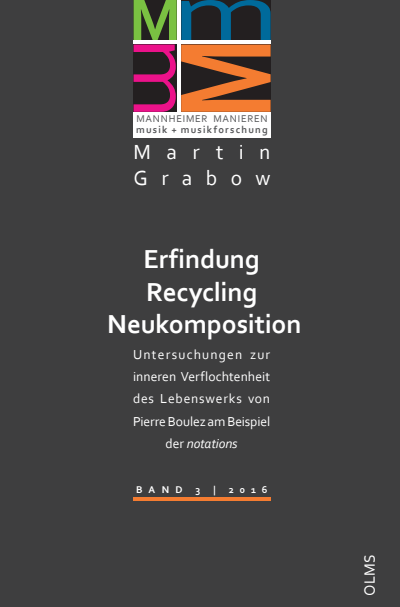 Cover des Buchs: Erfindung – Recycling – Neukomposition