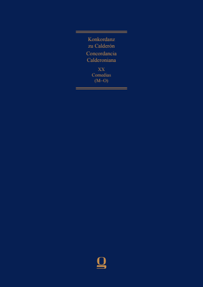 Cover of book: Concordancia Calderoniana / Konkordanz zu Calderón