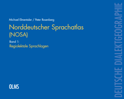 Cover des Buchs: Norddeutscher Sprachatlas (NOSA). Band 1: Regiolektale Sprachlagen