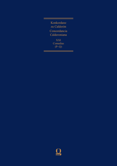 Cover of book: Concordancia Calderoniana / Konkordanz zu Calderón