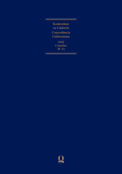 Cover of book: Concordancia Calderoniana / Konkordanz zu Calderón