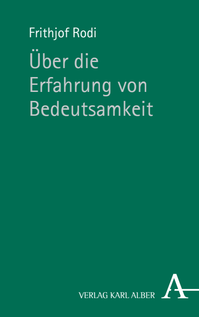 Cover of book: Über die Erfahrung von Bedeutsamkeit