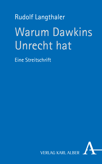 Cover of book: Warum Dawkins Unrecht hat