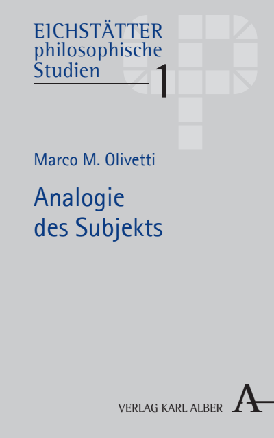 Cover of book: Analogie des Subjekts