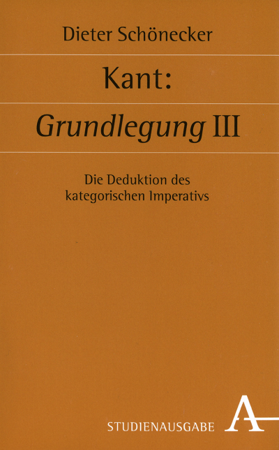 Cover des Buchs: Kant: Grundlegung III