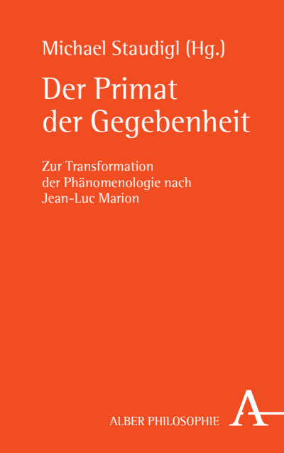 Cover of book: Der Primat der Gegebenheit