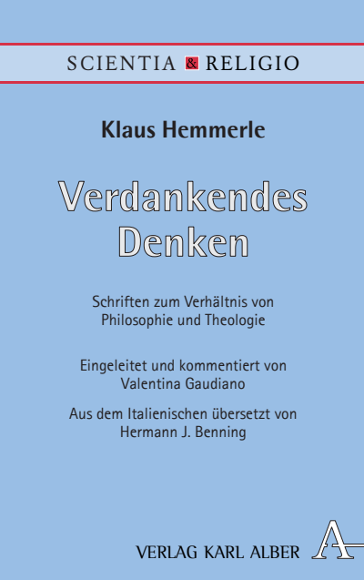 Cover of book: Verdankendes Denken