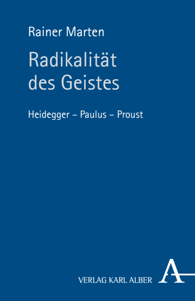 Cover of book: Radikalität des Geistes