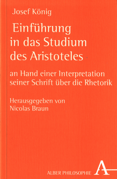 Cover of book: Einführung in das Studium des Aristoteles