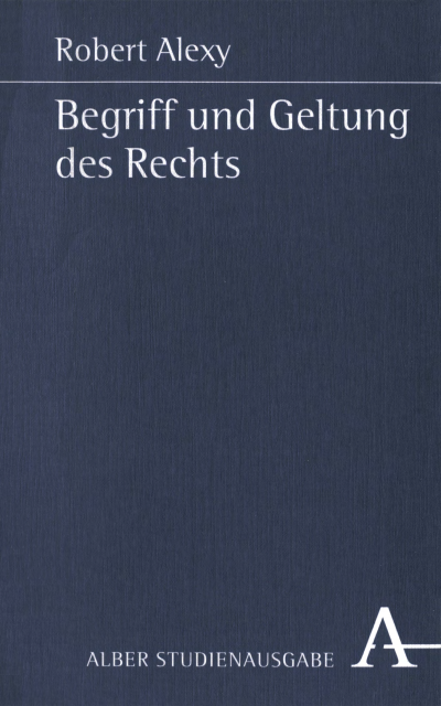 Cover of book: Begriff und Geltung des Rechts