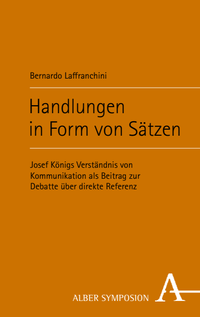 Cover des Buchs: Handlungen in Form von Sätzen