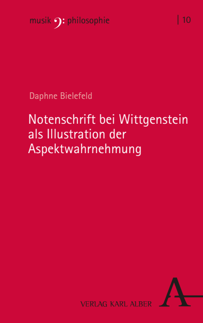Cover des Buchs: Notenschrift bei Wittgenstein als Illustration der Aspektwahrnehmung