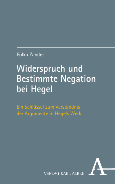 Cover of book: Widerspruch und Bestimmte Negation bei Hegel