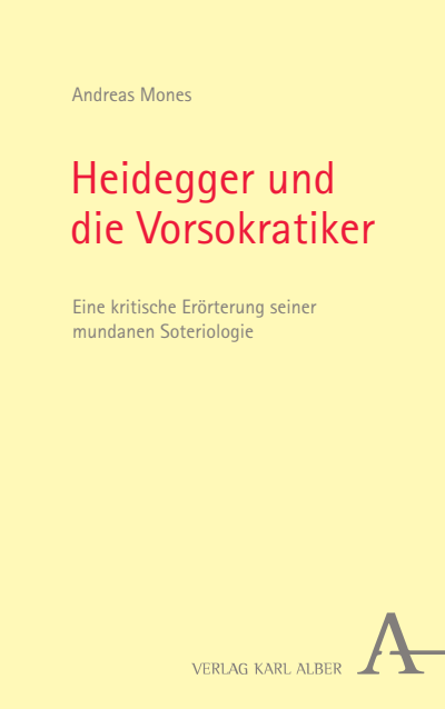 Cover of book: Heidegger und die Vorsokratiker