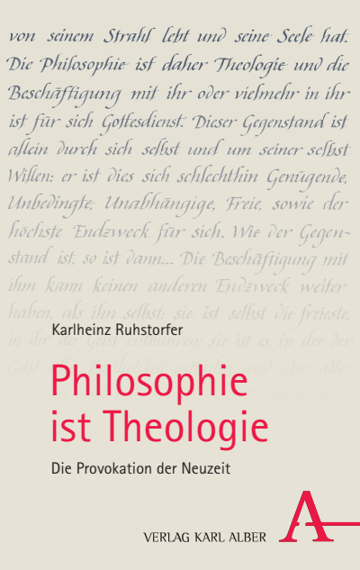 Cover des Buchs: Philosophie ist Theologie