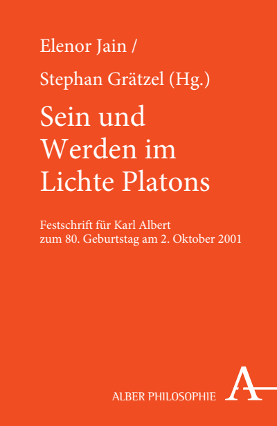 Cover of book: Sein und Werden im Lichte Platons