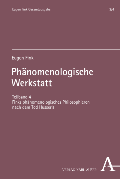 Cover of book: Phänomenologische Werkstatt