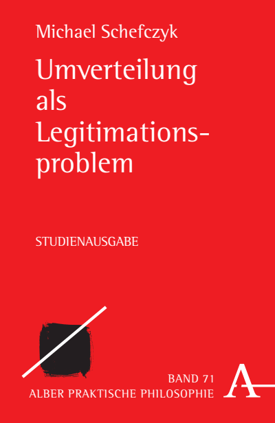 Cover of book: Umverteilung als Legitimationsproblem