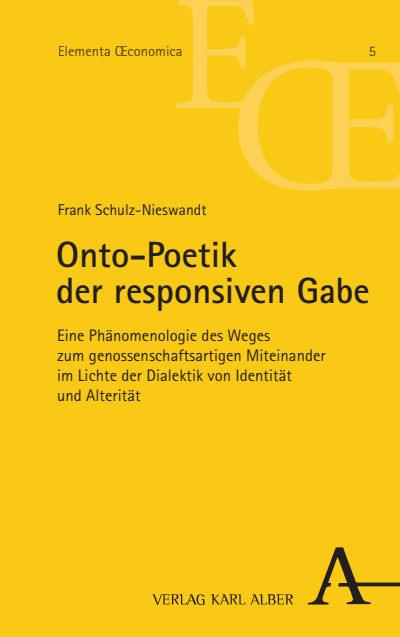 Cover of book: Onto-Poetik der responsiven Gabe