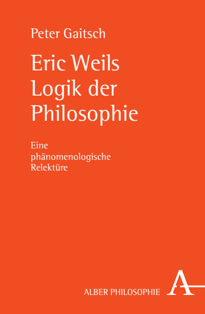 Cover of book: Eric Weils Logik der Philosophie