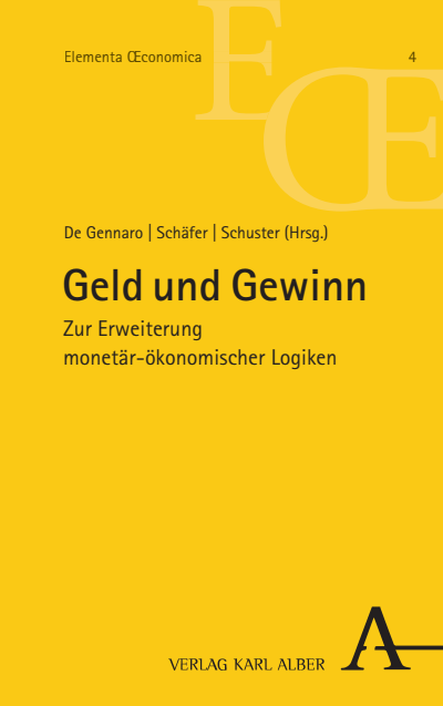 Cover of book: Geld und Gewinn