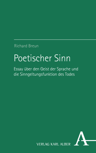 Cover of book: Poetischer Sinn