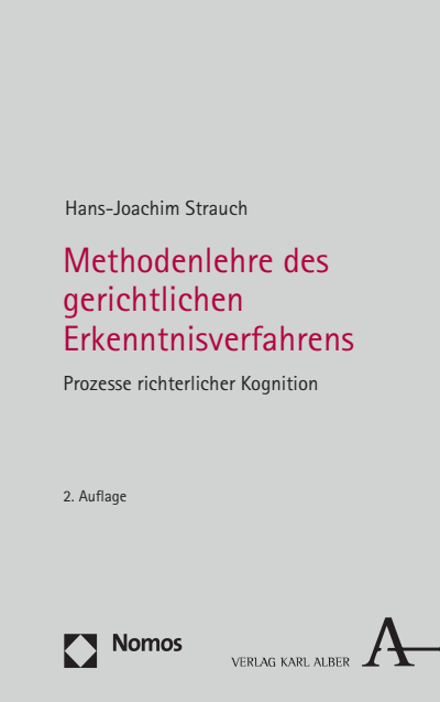 Cover of book: Methodenlehre des gerichtlichen Erkenntnisverfahrens