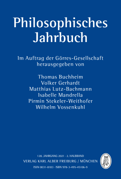 Cover of book: Philosophisches Jahrbuch 2/2021