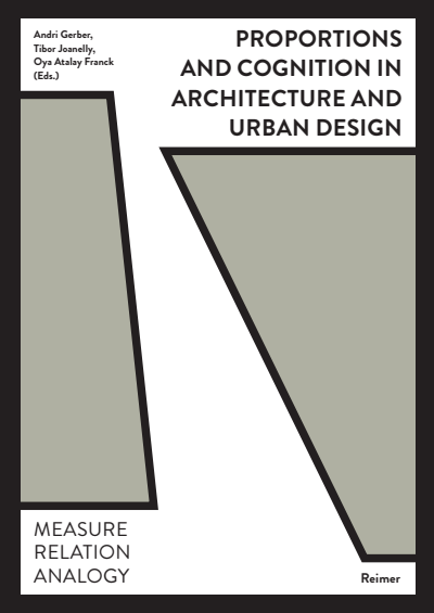 Cover of book: Proportions and Cognition in Architecture and Urban Design
