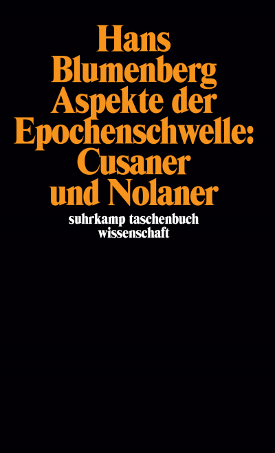 Cover des Buchs: Aspekte der Epochenschwelle: Cusaner und Nolaner