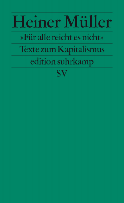 Cover of book: »Für alle reicht es nicht«