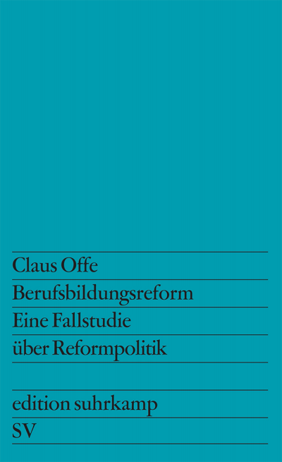 Cover des Buchs: Berufsbildungsreform