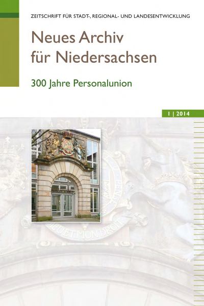 Cover of book: Neues Archiv für Niedersachsen