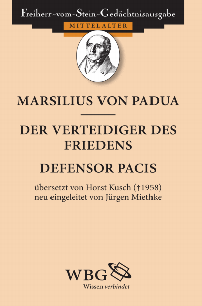 Cover of book: Defensor Pacis