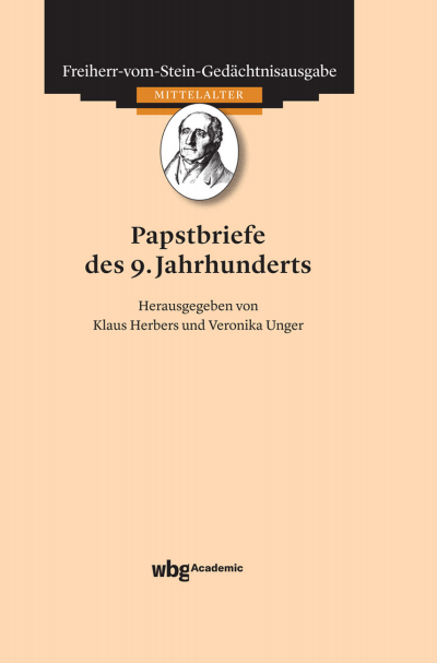 Cover of book: Papstbriefe des 9. Jahrhunderts