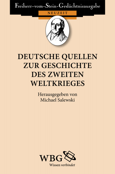 Cover of book: Deutsche Quellen zur Geschichte des Zweiten Weltkrieges