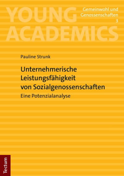 Cover of book: Unternehmerische Leistungsfähigkeit von Sozialgenossenschaften